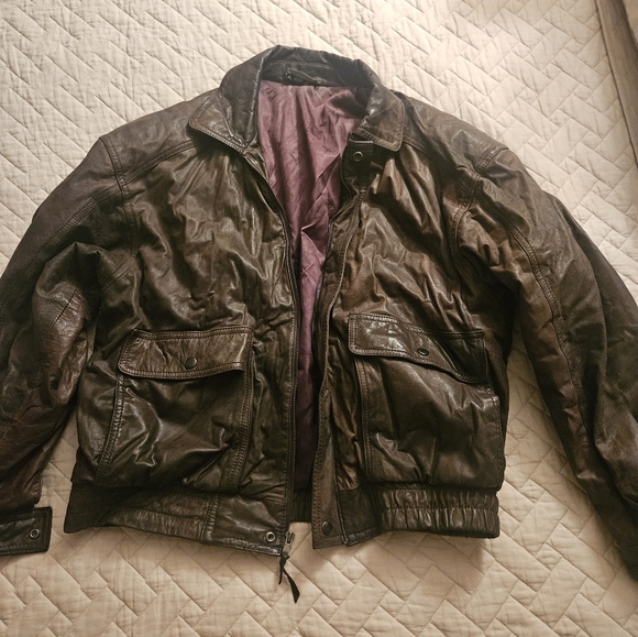Fidelity Brown leather jacket size 42 regular - Picture 6 of 6